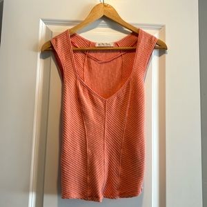 Free People ribbed v-neck top